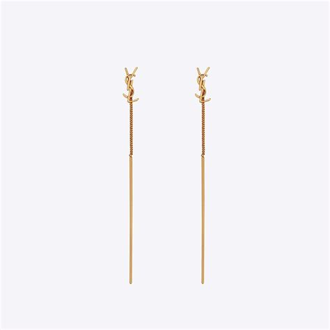 ysl threader earrings